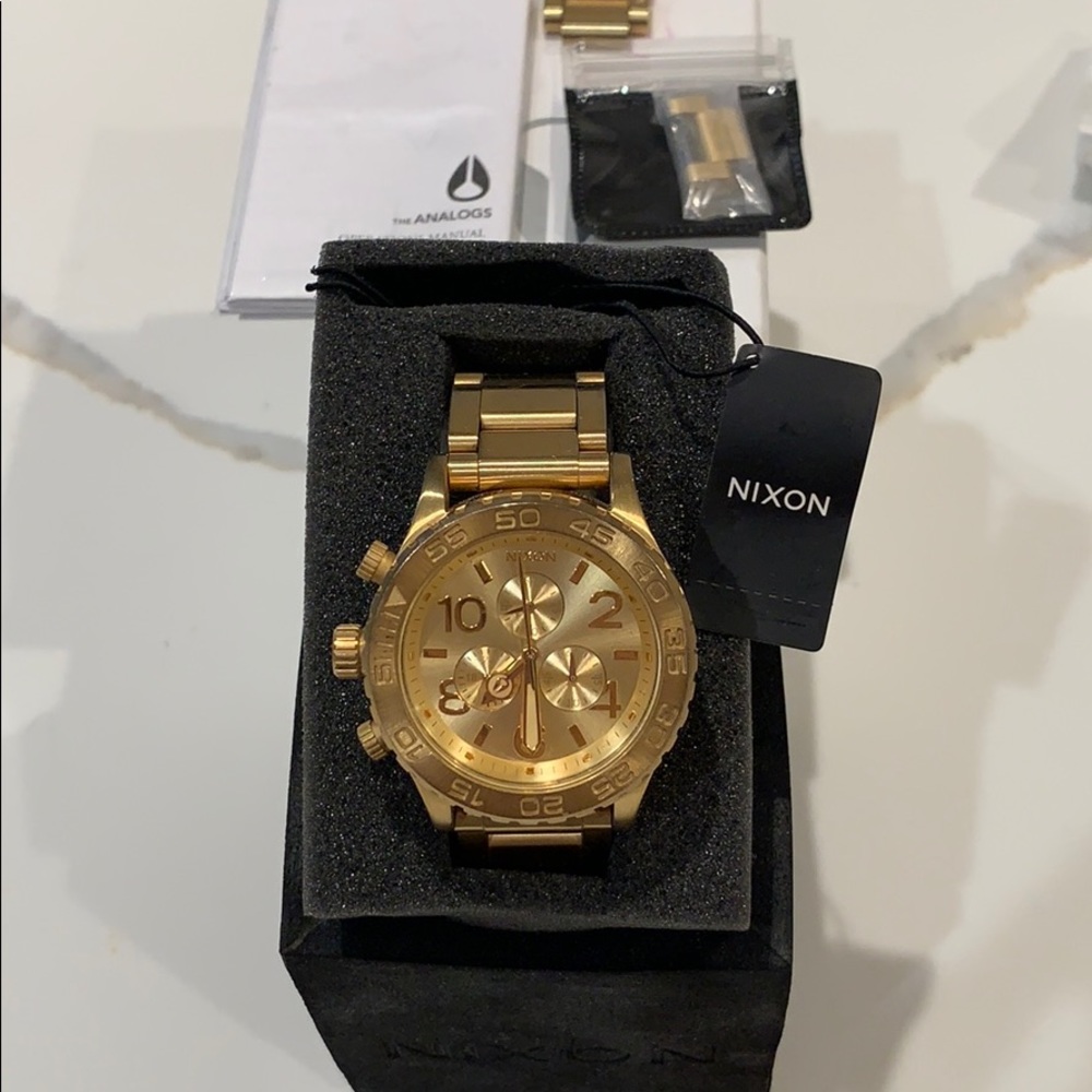 Nixon 42-20 Gold Watch
